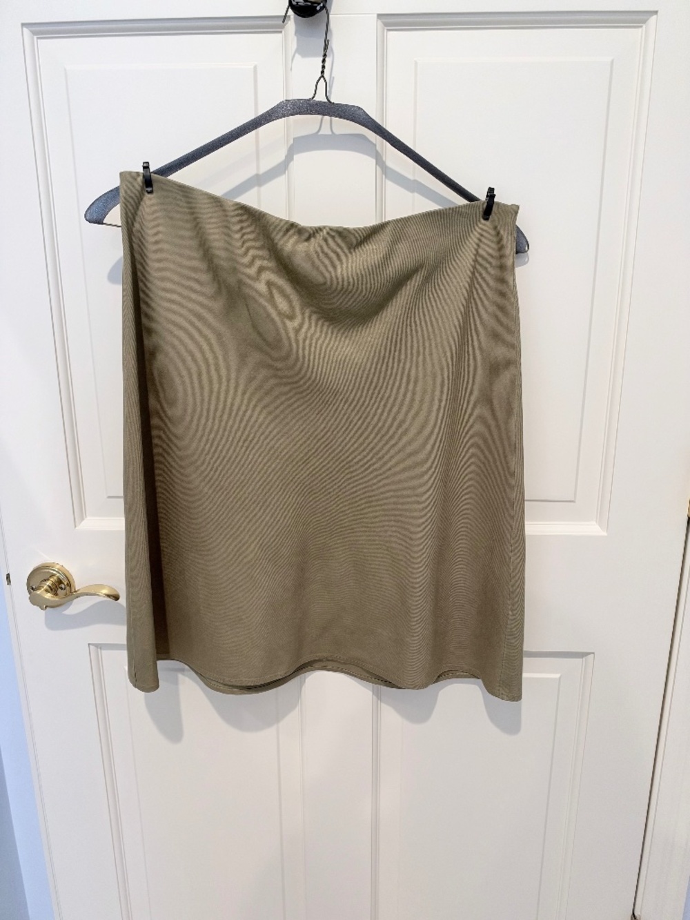 Anthropologie Tilda Linen Slip Skirt – Olive – XL